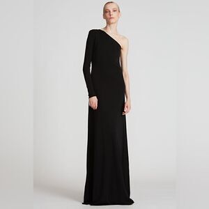 Halston Jade Jersey Gown Black Size 14